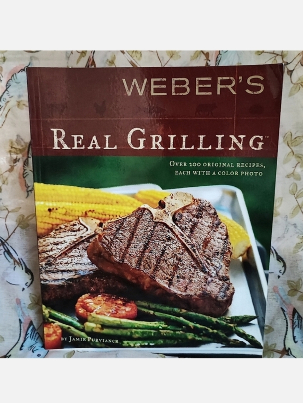 Weber's Real Grilling BBQ Cook Book Cookbook Cooking Meat On The Grill Recipes